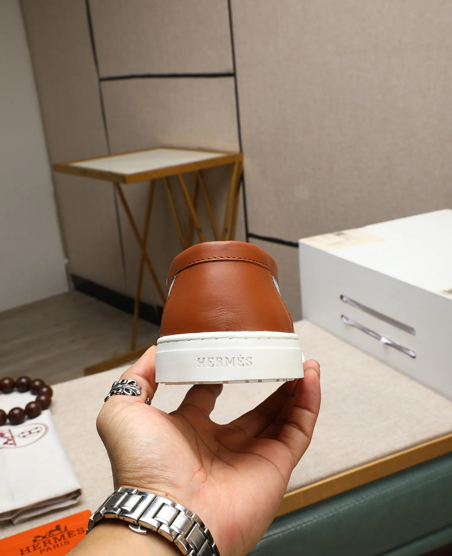 Men's shoes 💰720 (top version) [HERMÈS] Hermès counter new model 🆕men's casual loafers, the fabric is made of high-tech original materials and first-layer cowhide, spliced ​​with a variety of comfortable materials, lightweight EVA original outsole, and Labang lasting method to create a very light and energetic fashion style! Size: 39-44 (38 45 customized)